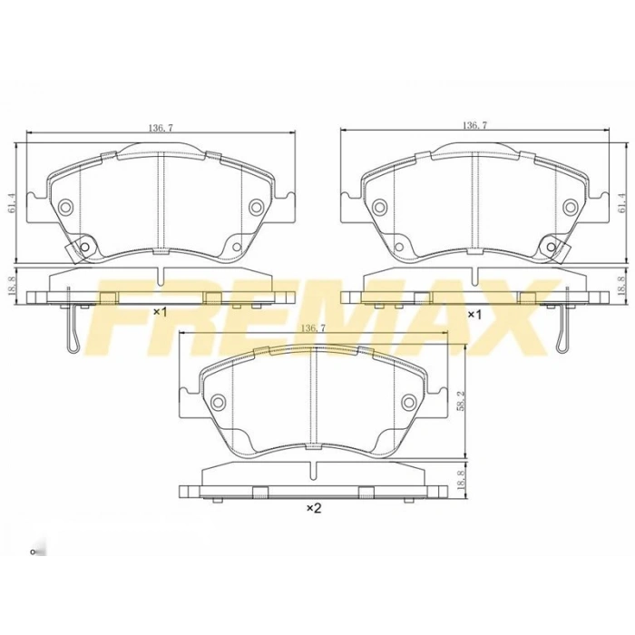 ÖN FREN BALATASI (CARBON FORMÜL) MERCEDES(KULAKLI TİP) W204-212-207 2007