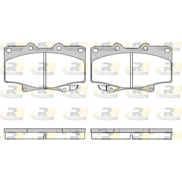 ÖN FREN BALATASI (CARBON FORMÜL) TOYOTA HILUX 1988-2000 LN105-LN106 4×4 4 RUNNER 92-95 : LAND CRUISER (J9) 96-02