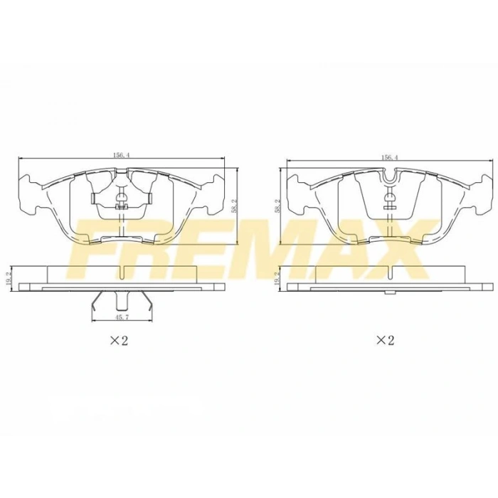 ÖN FREN BALATASI (CARBON FORMÜL) TOYOTA HILUX KUN15 2,5D D4D 2005