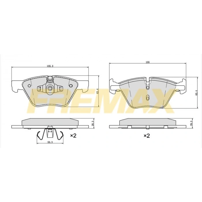 ÖN FREN BALATASI (CARBON FORMÜL) VW -MERCEDES W906-907-910-CRAFTER-SPRİNTER 2006