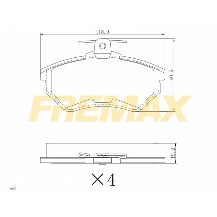 ÖN FREN BALATASI (CARBON FORMÜL) VW TRANSPORTER T4 ACV-AJT 2,5 TDI (FİŞLİ)
