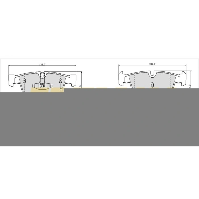 ÖN FREN BALATASI (CORBON FORMÜL) AUDI A4-A5-A6-A7-Q7-E-TRON-Q3-Q5-Q7-Q8 2015>