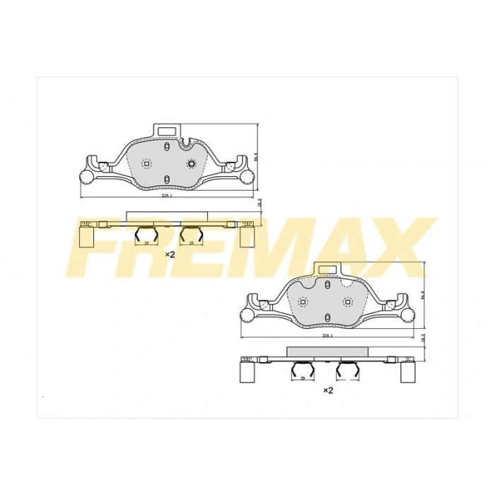 ÖN FREN BALATASI(CORBON FORMÜL) BMW 2 SERİ F45 -F46 2014-2021 -X1 F482014-2022 -X2 F39 2018-2023-MİNİF55-F56-F57-F54-F60