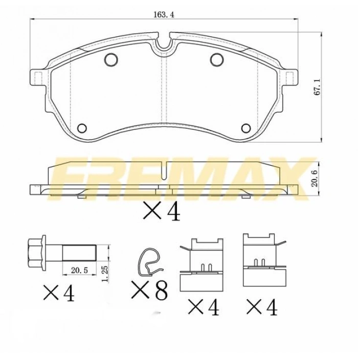 ÖN FREN BALATASI (CORBON FORMÜL) BMW E87-E90 2004-2012