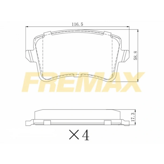 ÖN FREN BALATASI (CORBON FORMÜL) BMW E90-E90 LCİ-E91-E91 LCİ-E92-E92 LCİ-E93-E93 LCİ-X1 E84 2005-2012