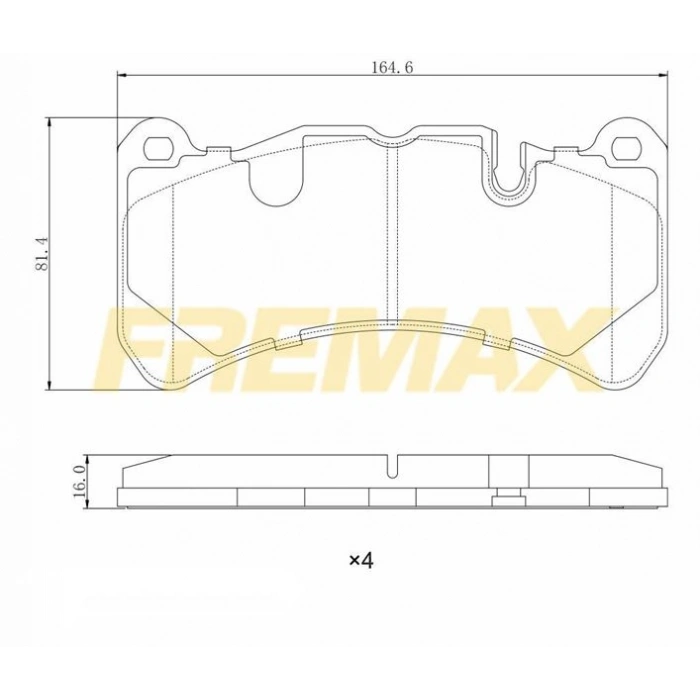 ÖN FREN BALATASI(CORBON FORMÜL) BMW F10 (5.30-5.35-5.40-7,40) 2011-2016 -F10-F11-F12-F13-F01-F02-F04