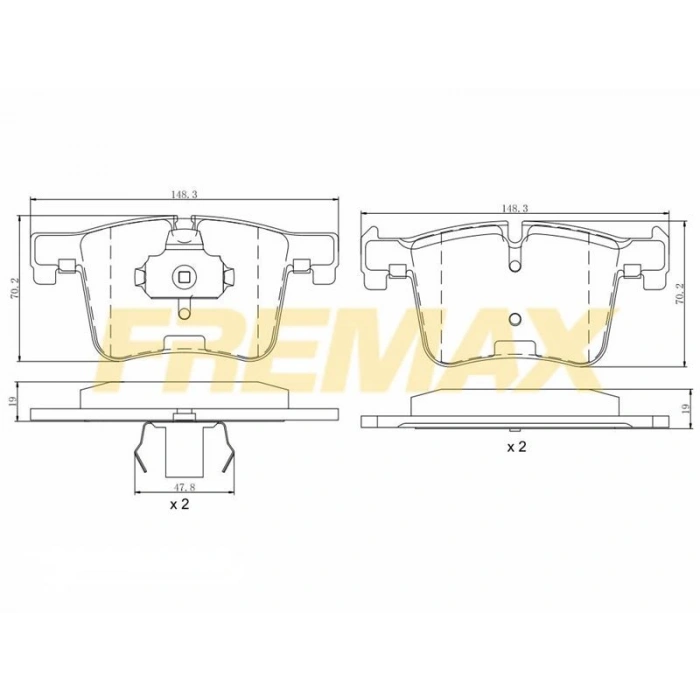 ÖN FREN BALATASI(CORBON FORMÜL) BMW F20-F20 LCİ-F21-F21 LCİ-F30-F31-F32-F34 GT-F34-F33 -F36 2010-2018