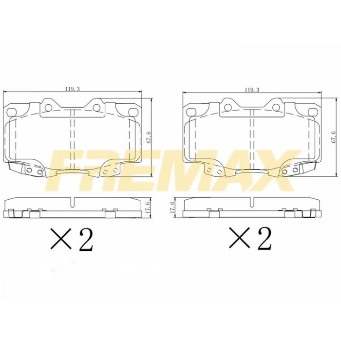 ÖN FREN BALATASI(CORBON FORMÜL) BMW F20-F21-F22-F23-F30-F31-F34-F35-4F32-F33-F36-X3 F25-X4 F26 2010-2018