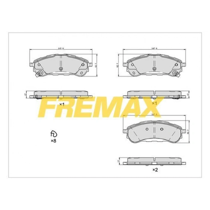 ÖN FREN BALATASI(CORBON FORMÜL) BMW YENİ SERİ G60 -G90-G68 2024X1 (U11) 2023 BMW X2 (U10)