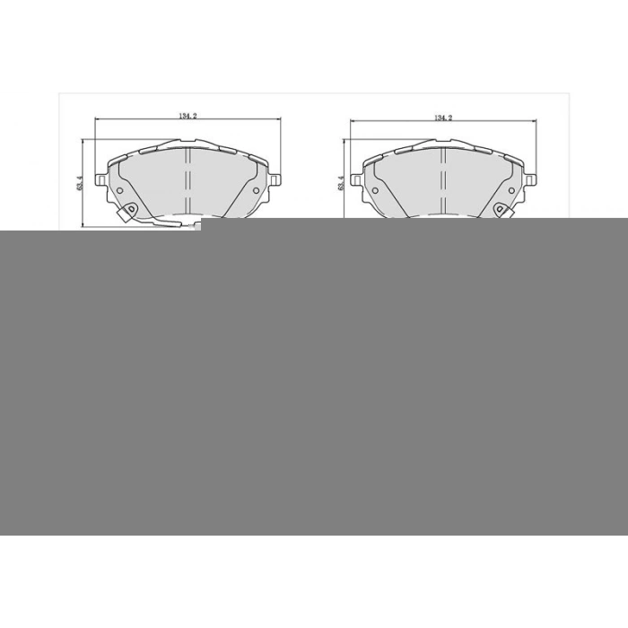 ÖN FREN BALATASI(CORBON FORMÜL) FIAT URBAN-CROSS (İKAZLI) 2020-ORJİNAL TİP SEKMANLI