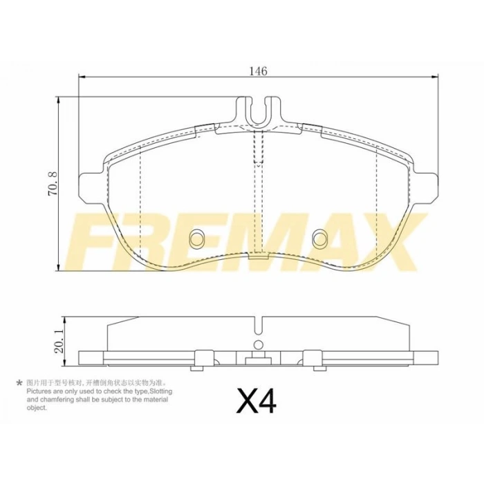 ÖN FREN BALATASI (CORBON FORMÜL) HYUNDAI 1990-2005 EXCEL/ACCENT/ACCENT MIL/ACCENT ADM/GETZ