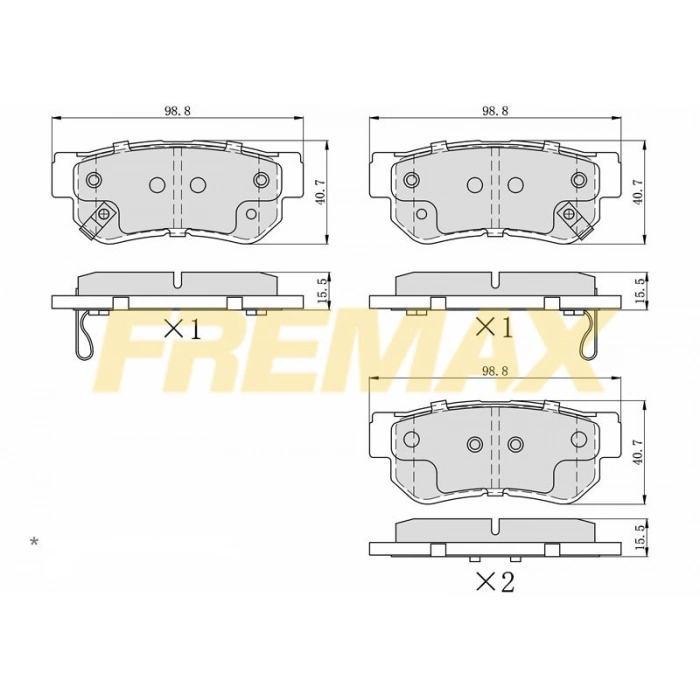 ÖN FREN BALATASI (CORBON FORMÜL) HYUNDAİ ACCENT ERA/I20/RIO 2006