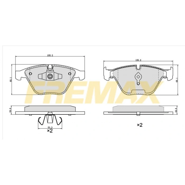 ÖN FREN BALATASI(CORBON FORMÜL)HYUNDAI STAREX/LIBERO 1998-2002