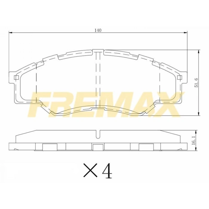 ÖN FREN BALATASI (CORBON FORMÜL ) MERCEDES 4MATIC 2009-2018