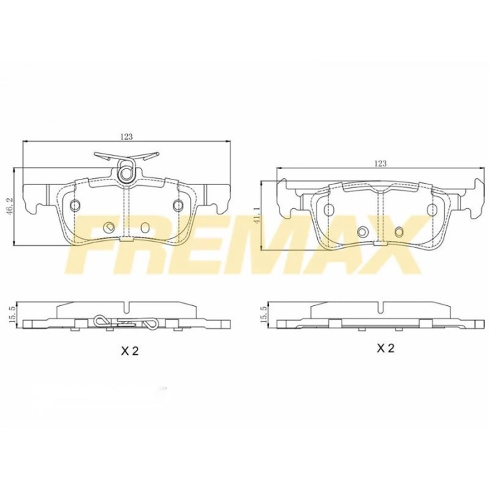 ÖN FREN BALATASI (CORBON FORMÜL ) MERCEDES -BMW W201-E30 1983-1993