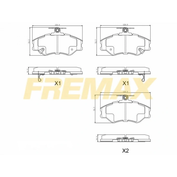 ÖN FREN BALATASI(CORBON FORMÜL) MERCEDES CLK 55-63 AMG (2002-2010)