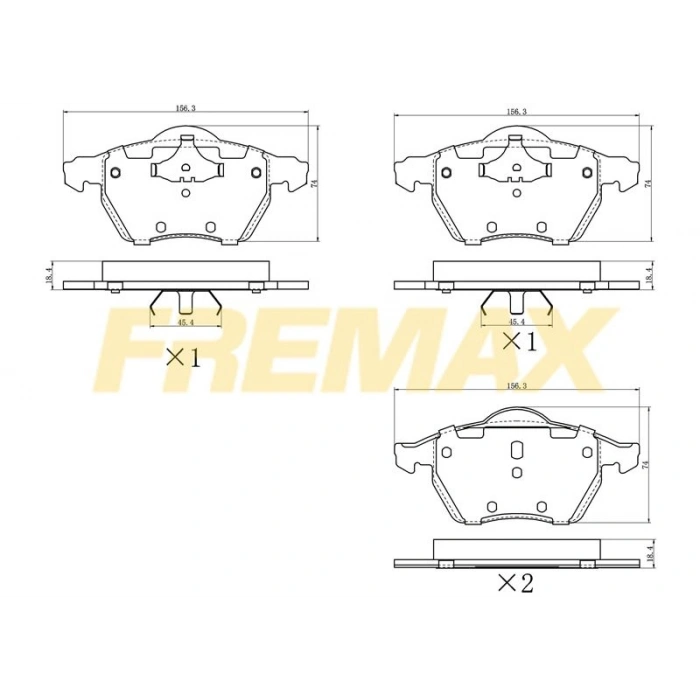 ÖN FREN BALATASI (CORBON FORMÜL) MERCEDES-VW LT-SPRİNTER 1995-2006