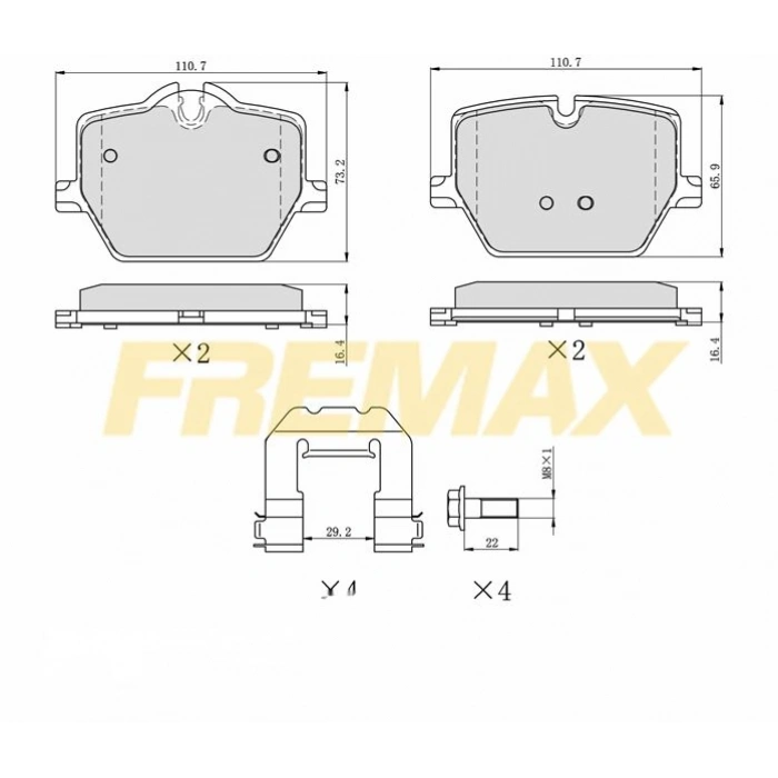 ÖN FREN BALATASI(CORBON FORMÜL) NISSAN -RENAULT NISSAN-QASHQAI/XTRAIL 2013KADJAR/MEGAN IV/TALISMAN