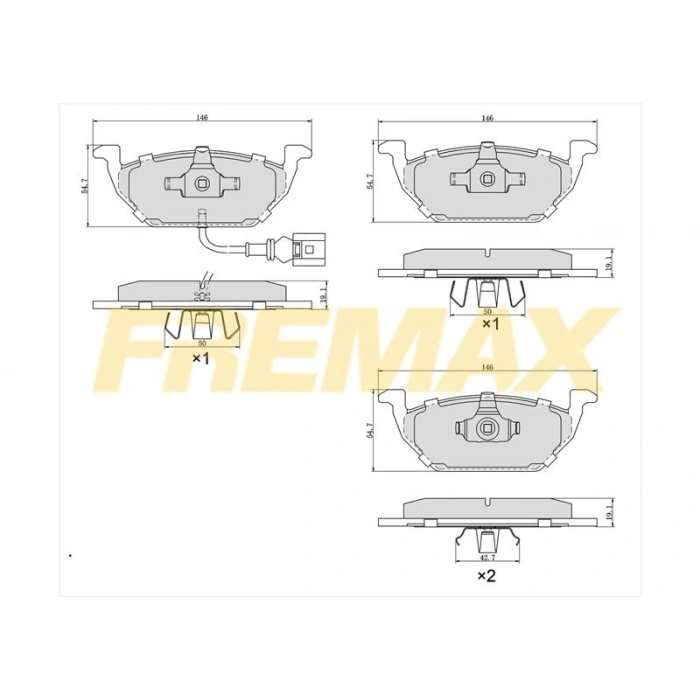 ÖN FREN BALATASI(CORBON FORMÜL) TOYOTA AVENSIS 97-00