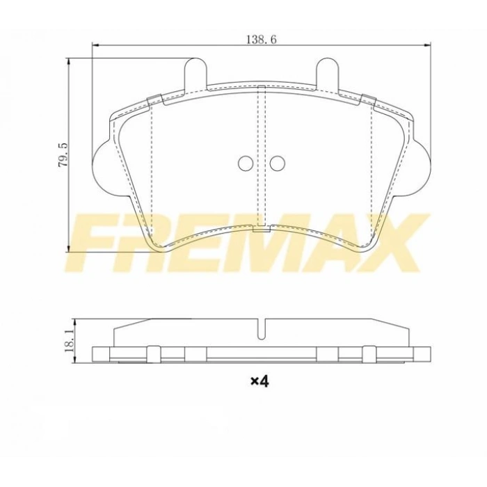ÖN FREN BALATASI(CORBON FORMÜL) TOYOTA COROLLA 2002-2008 ZZ121