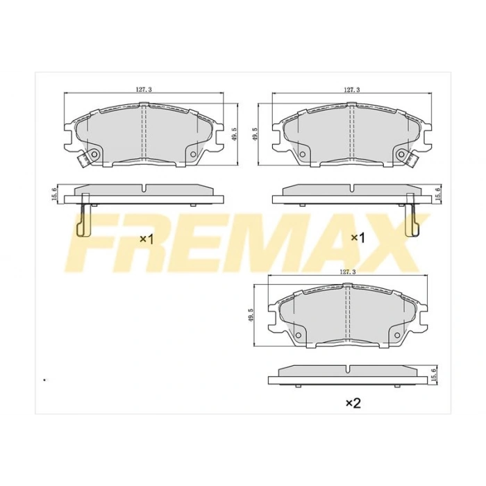 ÖN FREN BALATASI (CORBON FORMÜL) TOYOTA COROLLA AE100-101-111 ENJ 95-00 -CORONA -CARINA 95-98