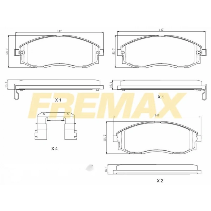 ÖN FREN BALATASI(CORBON FORMÜL) TOYOTA HILUX (KUN25) 2.5 D4D 2006