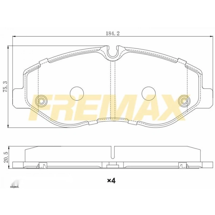 ÖN FREN BALATASI(CORBON FORMÜL) TOYOTA HILUX (KUN25-KUN35)VİGO 2,5 2007 VİGO 2012 4×4 -HILUX REVO 2015 4×4