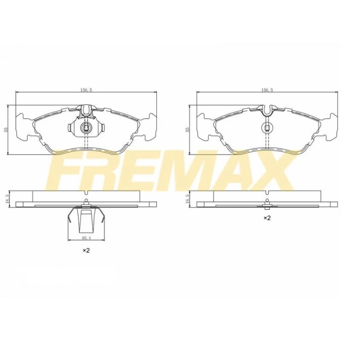 ÖN FREN BALATASI (CORBON FORMÜL) TOYOTA YARIS 1.0-1.3-1.33-1.4 D4D-1.5 VVTie:1.5 Hybrid 2006