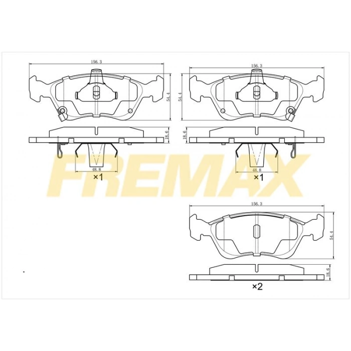 ÖN FREN BALATASI(CORBON FORMÜL) TOYOTA YARIS 2002-2006 /TOYOTA VERSO 2001>