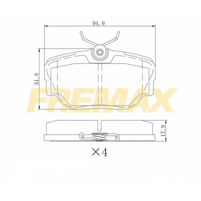 ÖN FREN BALATASI (CORBON FORMÜL ) VOLVO C70-S70 1991
