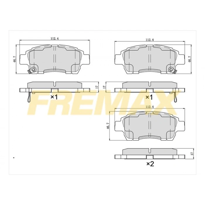 ÖN FREN BALATASI(CORBON FORMÜL) VOLVO S60I/S70/S80I/V70/XC70 96->