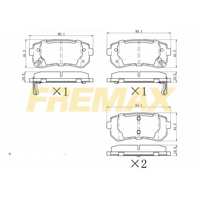 ÖN FREN BALATASI (CORBON FORMÜL) VOLVO S60II -S80II-V60-V70-XC70 MONDEO/LAND ROVER 2010-2019 /S60 2007