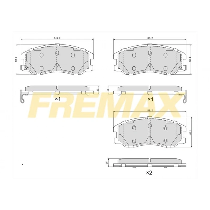 ÖN FREN BALATASI (CORBON FORMÜL) VOLVO VOLVO XC90 2003