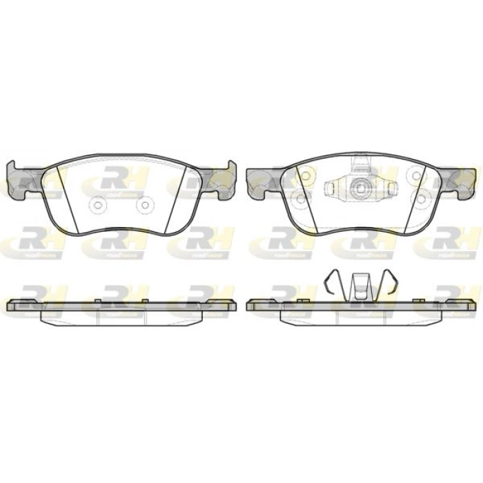ÖN FREN BALATASI (CORBON FORMÜL) VW YENI TRANSIT (FİŞLİ) CUSTOM V710 -VW CARAVELLE-TRANSPORTER 2024