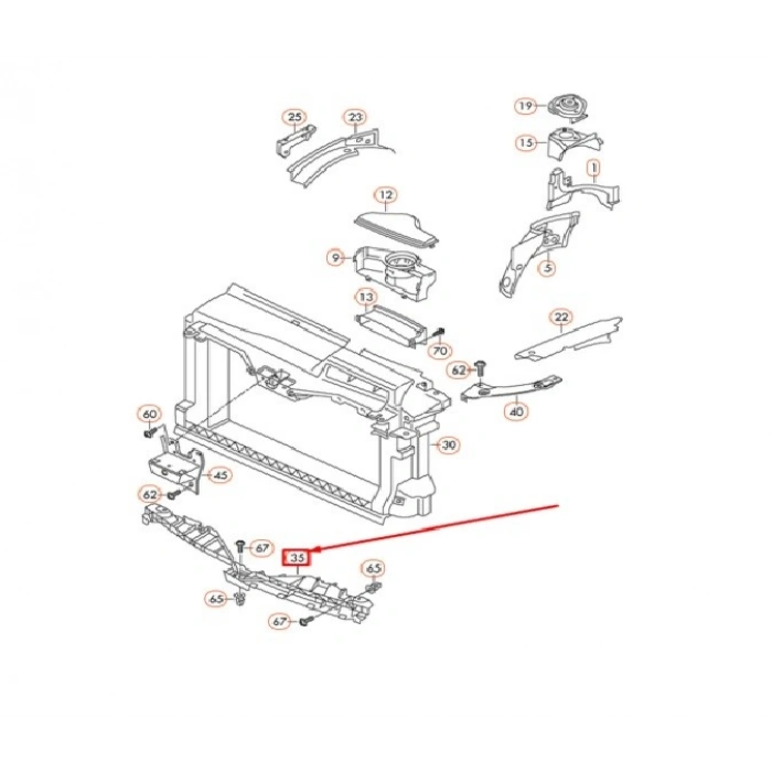 ÖN PANJUR İÇ DESTEK SCIROCCO 2015-