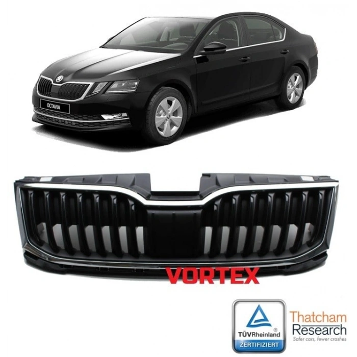 ÖN PANJUR ( KROMLU- PİANO BLACK ) OCTAVİA 2017-