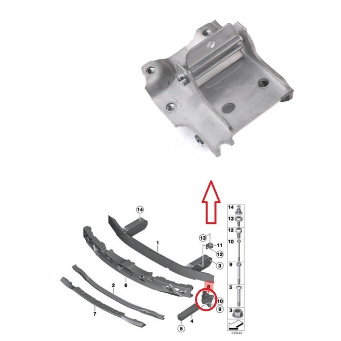 ÖN TAMPON PLAKASI SAĞ F10 2010-