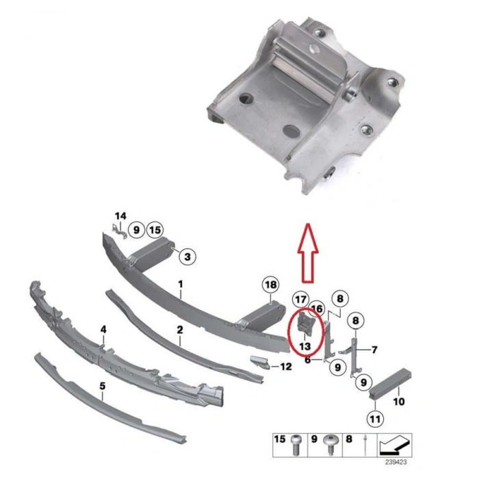 ÖN TAMPON PLAKASI SOL F10 2010-