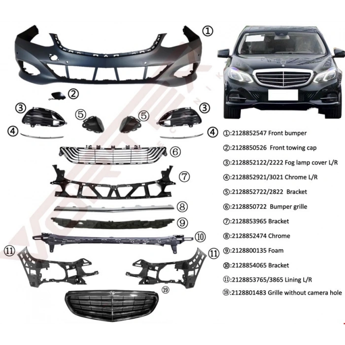 ÖN TAMPON SET (PANJURLU) ( EXCLUSIVE ) W212 2013-