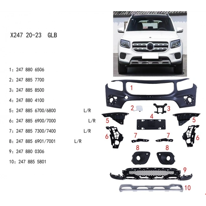 ÖN TAMPON SET ( PANJURSUZ ) GLB X247 2020-