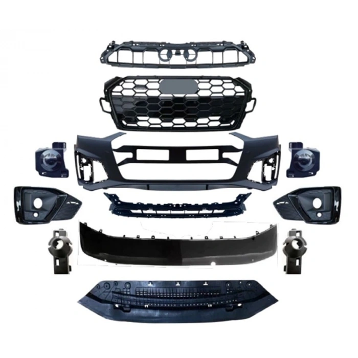 ÖN TAMPON SET S-LİNE SİYAH ( PANJURLU ) A5 2020-