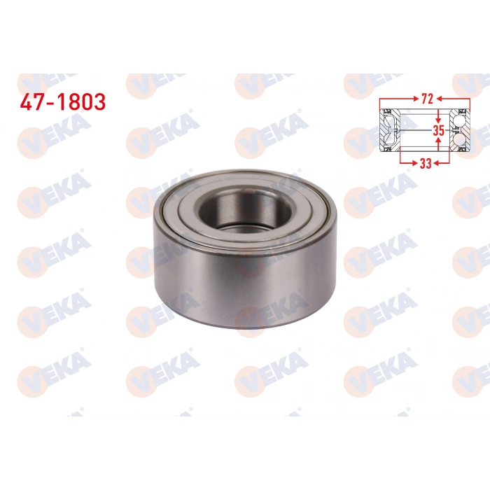 ON TEKERLEK RULMANI 35X72X33 SOL-SAG TEMPRA 1.4i-1.6i 1992-1999/TIPO 1.4i-1.6i 1990-2000/BRAVO 1.2 16v-1.6 16v 1995-2004/SAXO 1.5 D-1.6 1996-2004/XSARA 1.6 1997-2005/205 1.4 1983-1998/AX 1.4 1986-1998