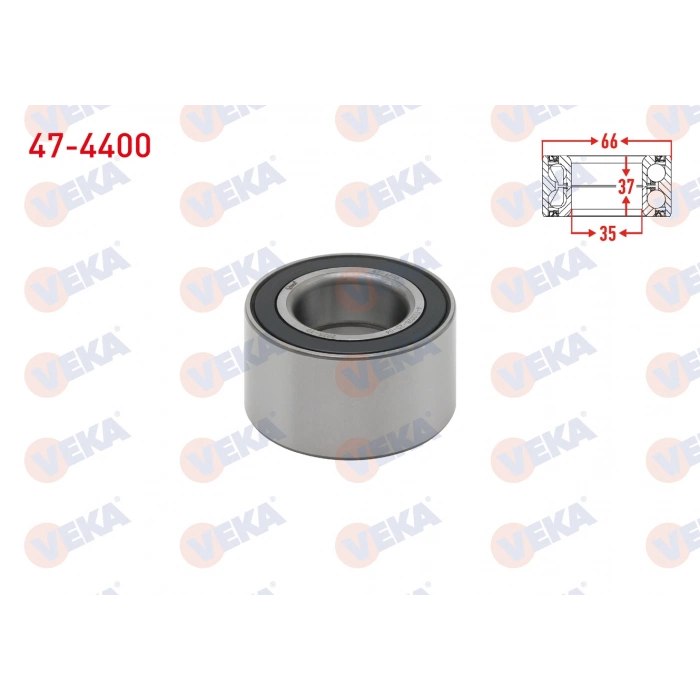 ON TEKERLEK RULMANI SOL-SAG 35X66X37 POLO 1.4 - 1.6i 1994-1999/ POLO 1.4 - 1.6i 16v 1999-2001 / GOLF II 1.6 - 1.8 GTI 1983-1992 / JETTA II 1.6 1982-1992 / LUPO 1.4 1998-2005