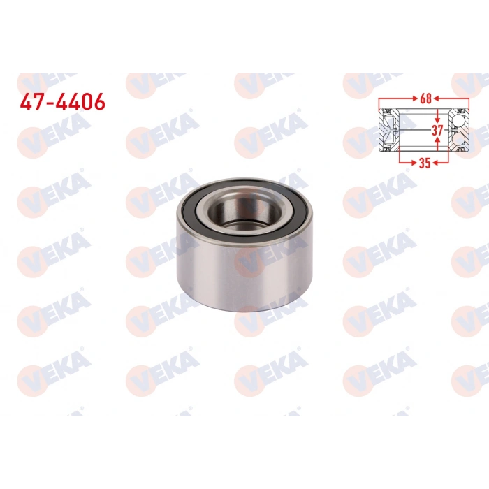 ON TEKERLEK RULMANI SOL-SAG 35X68X37 ALBEA 1.2-1.4 2003-2007/PALIO 1.2i-1.4i 1996-2005/CADDY II 1.9 D-1.9 TDI 1995-2004/FAVORIT 136 1.3 1989-1994/FELICIA 1.6 1994-2002/IBIZA I 1.5 1984-1993