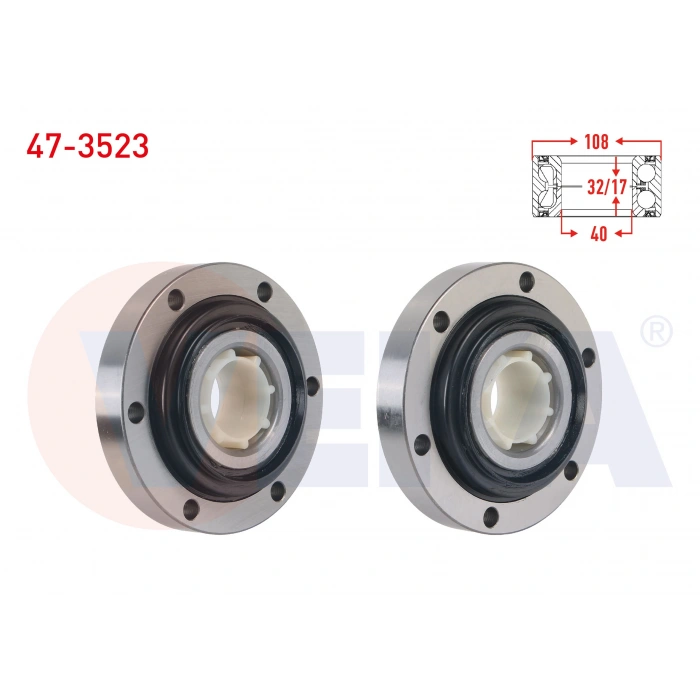 ON TEKERLEK RULMANI SOL-SAG 40x108x32/17 RENAULT 21 CONCORDE 2.0 1986-1993