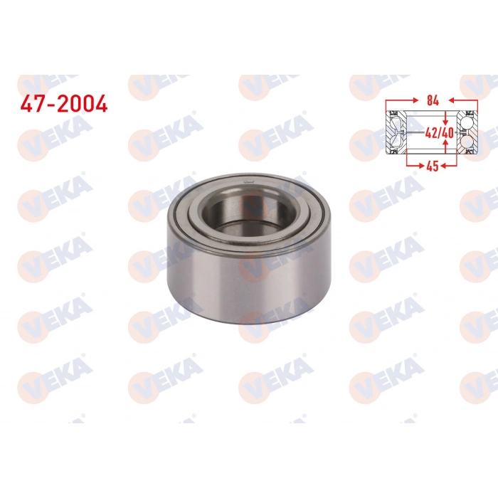 ON TEKERLEK RULMANI SOL-SAG 45x84x42/40 HONDA ACCORD VI 1.6i -1.8i -2.0i 1997-2003 / CR-V I 2.0i 16v 1995-2002 / CR-V II 2.0i 2002-2006