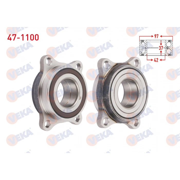 ON TEKERLEK RULMANI SOL-SAG ABS OKUYUCULU 4 BJN 42X94X37 ALFA ROMEO GIULIETTA 1.6 JTD 2010-