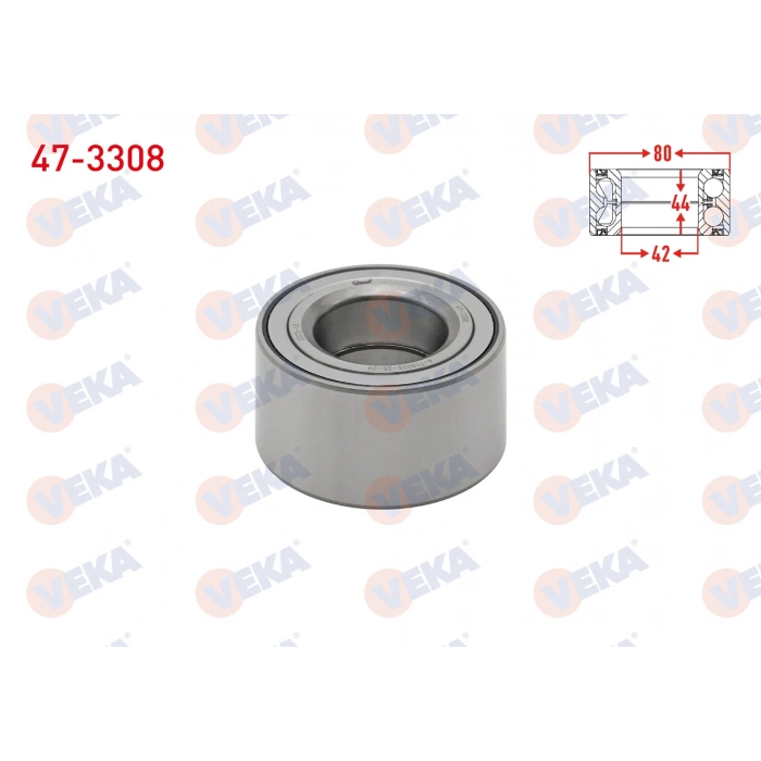 ON TEKERLEK RULMANI SOL-SAG ABS OKUYUCULU 42X80X44 PEUGEOT 3008 2016- / 308 II 2014-/ 5008 II 2014-/ CITROEN C4 PICASSO II 2013-/ OPEL GRANDLAND 2017- / COMBO 2018- / TOYOTA PROACE CITY 2019-