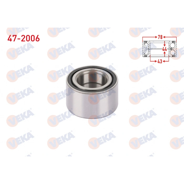 ON TEKERLEK RULMANI SOL-SAG ABS OKUYUCULU 43X78X44 HONDA CIVIC VIII 1.4 - 1.8 2005-2012