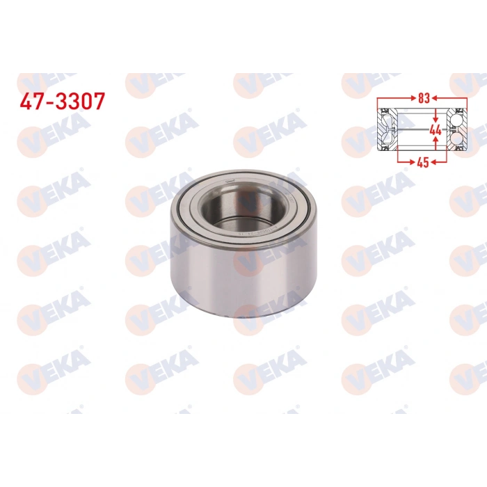 ON TEKERLEK RULMANI SOL-SAG ABS OKUYUCULU 45X83X44 C4 1.6 HDI 2009-/ C5 III 1.6 HDI - 2.0 HDI - 1.6 THP 2008-2015/ 308 1.6 THP 2007-2013/ 407 1.6 HDI-2.0i 2004-2011/ 508 1.6 E-HDI - 1.6 THP 2010-